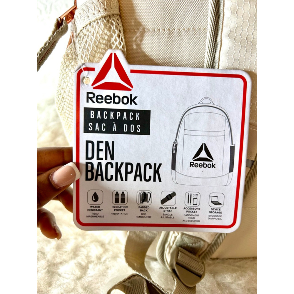 NWT Reebok Women’s Adult Den Laptop backpack Pumice Stone - Picture 5 of 9